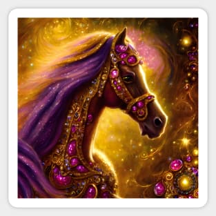 Ethereal Carrousel Horse Sticker